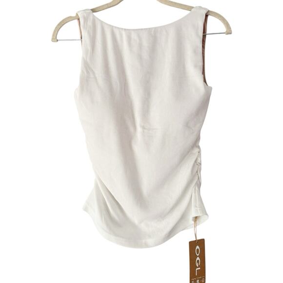 NWT OGL Plantive Elastic Open Back Brami Tank Top Ribbed Size Medium - Picture 3 of 9